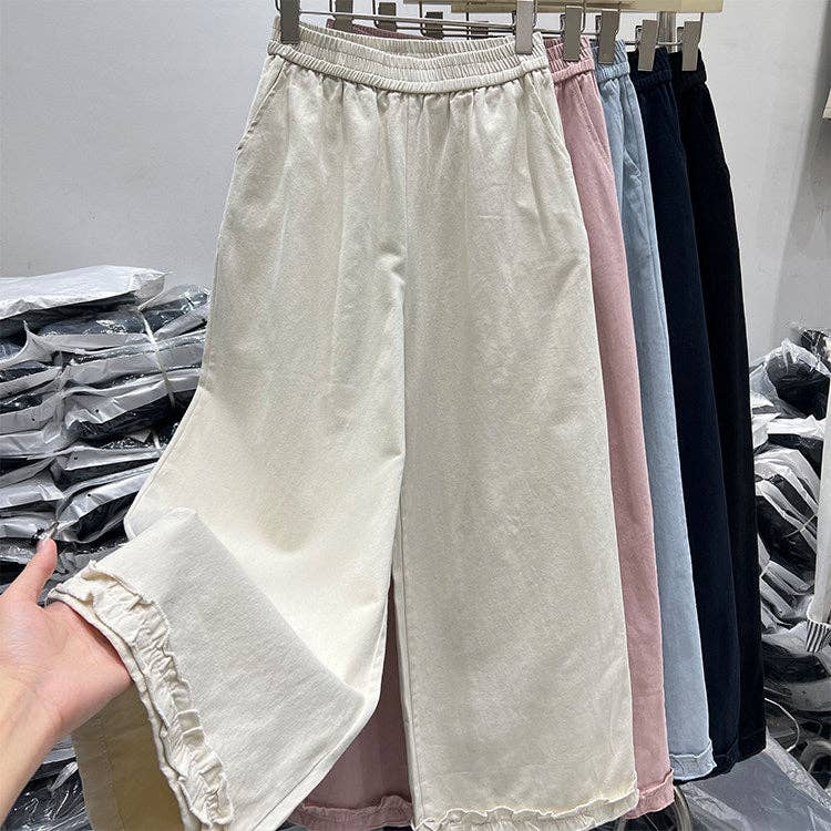 🤍 The Sunday Cream Wide Leg Pants