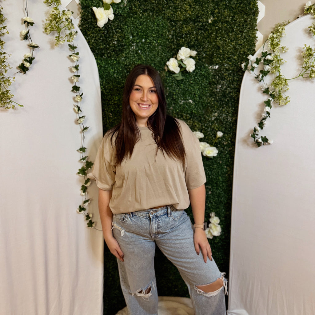 🤍🤎The Everyday Tee — Ash Mocha